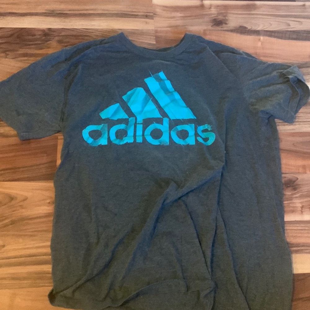 Dark Grey/Blue unisex Adidas shirt
